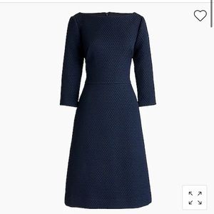 Navy Jcrew Boatneck Sheath Dress